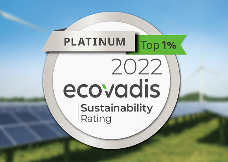 Ecovadis 2022 Platinum sustainability rating